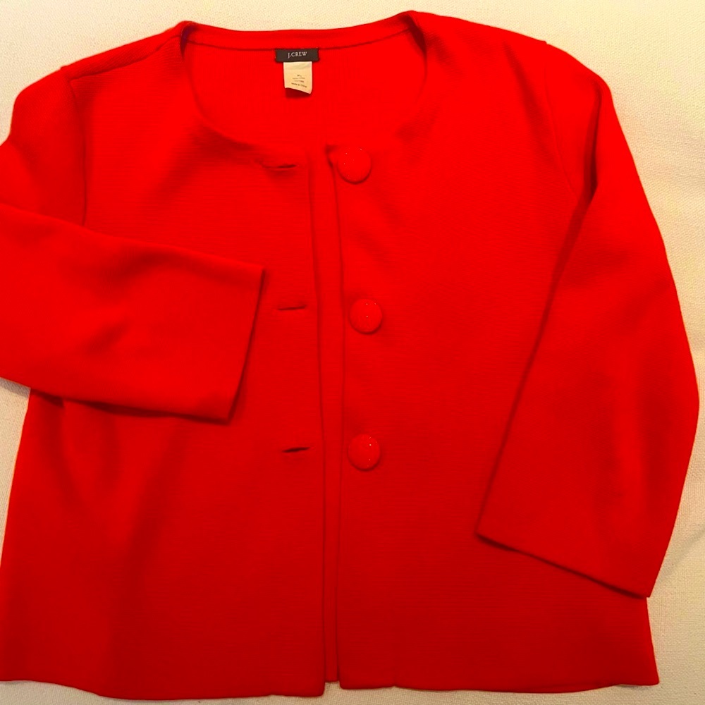 J Crew Jacket Cardigan - Orange